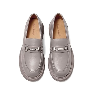 BEAU TODAY Womens Platform Loafers Leather Penny