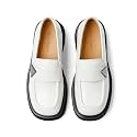 BEAU TODAY Womens Platform Loafers Leather Penny