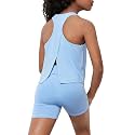 BEAUDRM Girl's 2 Piece Workout Outfits Crop Top and Shorts Athletic Sets