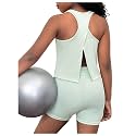 BEAUDRM Girl's 2 Piece Workout Outfits Crop Top and Shorts Athletic Sets