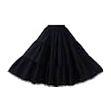 BEAUTELICATE Women 100% Cotton Skirt 3 Tiered A-Line Retro Medieval Skirt