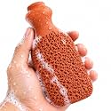 BEAUTICONE 100% Natural Terracotta Pumice Stone for Feet - Durable Callus Remover for Cracked Heels & Dead Skin - Dual Sided Foot Scrubber Pedicure Tool for Foot Care, Foot Exfoliator