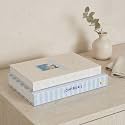 Beautiful Decorative Books - Set of 2 Coastal Boxes for Coffee Table Decor