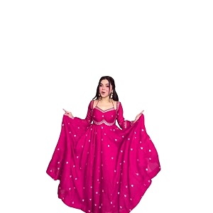 Beautiful Embroidered Anarkali Gown for Women Festive