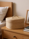 Beautiful Hommies Beige Handle Box Storage Box