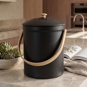 beautiful kitchen compost bin with smell proof lid for your countertop