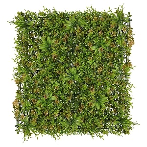 beautifulwalls artificial wall grass for home decoration 8 pcs grass mat for wall vertical garden artificial plants green beige 50cm x 50cm x 5cm pack of 8