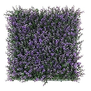 artificial wall grass for home decoration 11 pcs i grass mat for wall i vertical garden artificial wall plants purple 50cm x 50cm x 8cm pack of 11