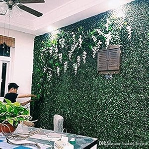 artificial wall grass 5 pcs for home decoration grass mat for wall vertical garden artificial plants green design 60cm x 40cm x 3cm plastic pack of 5