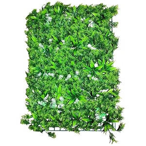 beautifulwalls artificial wall grass 6 pcs for home decoration grass mat for wall vertical garden artificial plants green and white design 60cm x 40cm x 8cm pack of 6