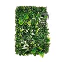 Artificial Grass Mat for Home Decoration (1 Pc) | Vertical Garden With Purple Flowers | Wall Plants (60cm X 40cm X 8cm, Pack of 1)