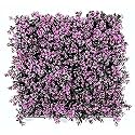 Wall Grass (1 Pc), Artificial Grass for Wall Decoration, Vertical Garden Artificial Mat, Artificial Grass Tiles for Balcony and Garden (Pink Leaves, 60cm x 40cm x 8cm, Pack of 1)