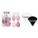 Beauty Blender 9 Pcs with Storage Box Makeup Sponges, Air Cushion Powder Puff Beauty Tools Women Professional Cosmetic Puff with Box Powder Sponge Dry & Wet Use (Multicolor)