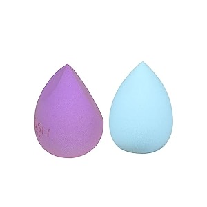 beauty blender set makeup sponge blending face makeup foundation cleaner puff pack of 2 multicolor 10