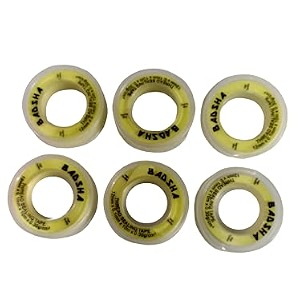 beauty tool teflon tape yellow 12mm x 10 meter for pipe fittings plumbing aquarium washing machine water tap to fix water leak pack of 6 pcs