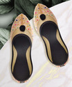 Beauty Walk Jutis For Women (Gold , 9)