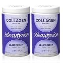 Beautywise Advanced Hydrolyzed Japanese Marine Collagen with Glutathione | For Radiance, Hydration, Youthful Skin | Fast-Absorbing 400gm, Clinically Proven | Skin, Hair &amp; Nails | Blueberry (50 Servings) (Pack of 2)