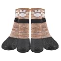 BEAUTYZOO Waterproof Dog Socks to Prevent Licking Paws, Anti Slip Boots