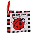 Bebe Mondo High Contrast Baby Book, Newborn Toys 0-3 Months,Black and White Crinkle Books for Babies,Soft Sensory Infant Toys 0-6-12 Months,Stroller Toy for Vision Development,Shower Gift for Boy Girl