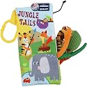 Baby Books 0-6 Months, Crinkle Books for Babies, Infant Tummy Time Toy, Touch and Feel Sensory Toys 6-12 Months,Soft Stroller Travel Toys with Teether, Baby Shower Birthday Newborn Gifts-Green Jungle