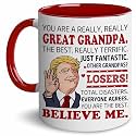 BECHUSKY Gift For Grandpa - Grandpa Gifts - Grandpas Gift From Grandson, Granddaughter - Best Grandpas Ever Mug - Fathers Day, Birthday Gifts For Grandfather - Grandfather Coffee Mug