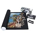 Becko Puzzle Roll Jigsaw Storage Felt Mat, Jigroll Up to 1,500 Pieces, Environmental Friendly Material for Jigsaw Puzzle Player, Box with Drawstring Storage Bag