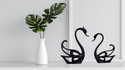 BECKON VENTURE Pair of Duck Kissing Showpiece
