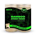 Beco Bamboo -2 Ply Kitchen Tissue/Towel Roll | 240 Pulls (60 pulls x 4 Rolls) | 100% Eco-Friendly - Pure Bamboo Pulp |Soft &amp; Super Absorbent | Food Safe &amp; Chemical Free Tissue Papers