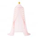 Bed Canopy for Girls, Canopy for Girls Room with Stars Decor, Dreamy Crib Canopy for Girls-Soft, Flowy &amp; Easy to Install-Princess Canopy for Girls Bed, Reading Nook, Crib, Pink