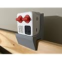 Bed Crib Rail Mount for Yoto Mini Player, Kids Music Player Holder Compatible with ¾ inch Thick Bunk Bed Railing (Red)