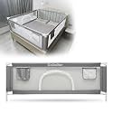 Bed Rail for Toddlers and Kids, Queen Size Set Adjustable Safety Bed Guard with 28 Height Gears,Universal Bedside Rail Fit Twin/Full/Queen/King/Cal King Mattresses
