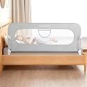 Bed Rail for Toddlers,Swing Down Kids Beds Rails Guard for Twin,Full,Queen,Bunk Size Bed,Extra Tall Child Bed Rail Guard with Reinforced Anchor Safety System,32" L x 29.5" H,Grey