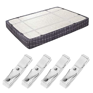 bed sheet holder straps- adjustable fitted sheet clips bed sheet fastener suspenders elastic gripper holder used for bed sheetsmattress covers sofa cushionset of 4
