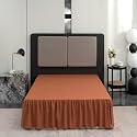 Bed Skirt Full Size 18 Inch Drop Ruffled Bed Skirt with Split Corners