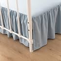 Bed Skirt King Size 14 Inch Drop Ruffled Bed Skirt with Split Corners