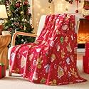 BEDELITE Red Gingerbread Christmas Throw Blanket for Decor &amp; Gift, 50"x60"