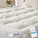 BEDLORE Full XL Size Mattress Topper, Thick Soft Pillow Top Bed Topper