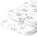 Joey + Joan Fitted 35x20 Bassinet Sheets for Bedside Sleeper, 100% Cotton
