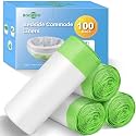 Bedside Commode Liners Bag, Universal Fit for Commode Chair, Camping Toilet