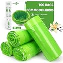 Bedside Commode Liners Bags, Universal Fit for Commode Chair, Camping Toilet