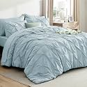 Bedsure 5-Piece Twin Comforter Set &amp; Sheets, Baby Blue Bedding