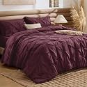 Bedsure 7-Piece King Size Comforter Set &amp; Sheets, Red Bedding