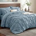 Bedsure 7-Piece Oversized King Comforter Set &amp; Sheets, Dusty Blue Bedding