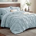 Bedsure 7-Piece Queen Comforter Set &amp; Sheets, Baby Blue Bedding