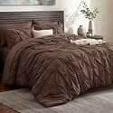 Bedsure 7-Piece Queen Comforter Set &amp; Sheets, Dark Brown Bedding