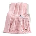 Bedsure Cloud Bubble Heated Blanket Throw XL, Pink Electric Blanket as Gift