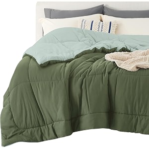 Bedsure Comforters Oversized King -Duvet Insert Green