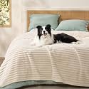 Bedsure ComfyFleece® Waterproof Blanket for Bed, Queen（86"x108"） Cream
