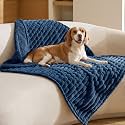 Bedsure ComfyFleece® Waterproof Dog Blankets for Large Dogs,40x50