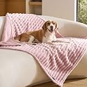 Bedsure ComfyFleece® Waterproof Dog Blankets for Large Dogs,40x50